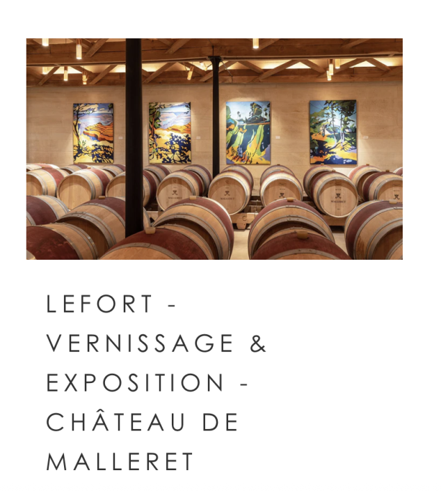 Thierry Lefort – Vernissage et Exposition – Château de Malleret